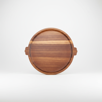 Cross Border Classic Eenvoudig Rond Hout Milieuvriendelijk Duurzaam Thuis Eten Koffietafel Decoratie Keuken Pizza Gedroogd Fruit