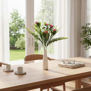 CASAMAX WL CZ-4877C Fiori Artificiali Misti in Plastica 34cm Moderni Premium per Compleanno Portatili Creativi Classici Durevoli - Product Image 3