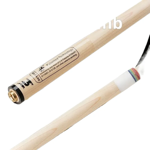 Stecca da Biliardo in Acciaio Inossidabile con Giunto Anteriore, Impugnatura in Fibra di Carbonio e Legno d'Acero - Product Image 1