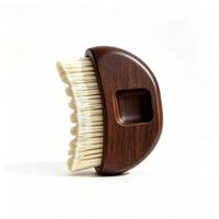 Gua Sha de massage facial personnalisé avec logo, pour le contour du visage, anti-gonflement, améliore le sommeil, poils synthétiques, manche en bois, boîte cadeau colorée