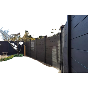 Cobertizos de patio trasero antigrumos de alta seguridad, paredes de valla, modelado de jardín <span class=keywords><strong>con</strong></span> revestimiento decorativo 3D, cercado de riel de poste exterior - Product Image 3