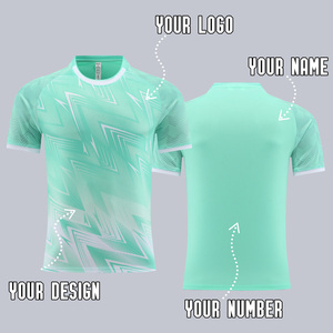 Voorraad 2526 Nieuwe Trui Top Voetbal Trainingspak Sneldrogende Digitale Print Ronde Hals Aangepaste Teamnaam/Nummer Voor Individuen - Product Image 3