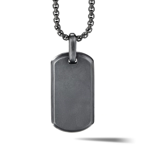 cristal para hombre negro Etiqueta <span class=keywords><strong>de</strong></span> perro colgante del encanto <span class=keywords><strong>de</strong></span> los hombres collar <span class=keywords><strong>de</strong></span> acero inoxidable para hombre - Product Image 2