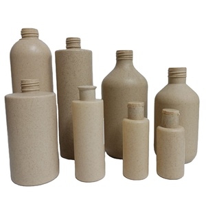 Biodegradable Plastic Bottle 120ml 250ml 300ml Wheat Straw Cosmetic Wheat Straw Spray Bottle Lotion Shampoo Straw Wheat Bottle