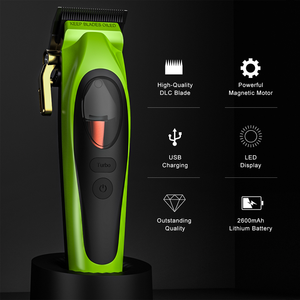 Tondeuse à <span class=keywords><strong>cheveux</strong></span> professionnelle PRITECH 9000 tr/min, moteur magnétique, lame DLC, écran LED, rechargeable, avec base <span class=keywords><strong>de</strong></span> charge - Product Image 3
