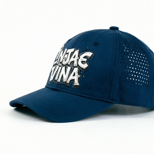 Blue Performance Golf Hat Custom Water Resistant Hats <b>Flat</b> Plastic Closure Injaevina Curved Brim Baseball <b>Caps</b> - Product Image 4