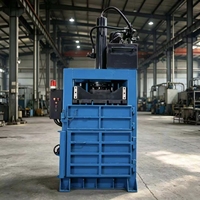 Presse à balles verticale pour vêtements, compacteur de plastique et de carton pour sacs tissés, presse hydraulique de recyclage des déchets solides municipaux