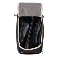 Sac de bottes de football respirant portable personnalisé chaussures de sport de golf à fermeture éclair sac fourre-tout