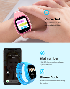 Montre connectée pour enfants, SOS, carte SIM LBS, photo, étanche IPX-6, bracelet en caoutchouc, répondre aux appels, réveil, cadeau pour enfants TD45 - Product Image 2