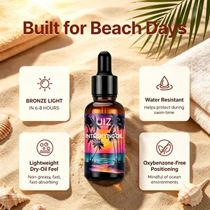 OEM Private Label 30ml Zelfbruinende Olie Serum Langdurige Extreme Bruiningsversneller Zonnebruin Druppels voor Gezicht en Lichaam - Product Image 3