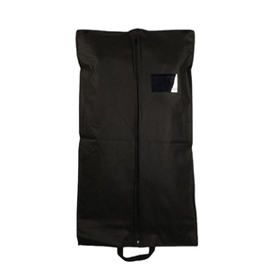 Черный мужской костюм, пылезащитный чехол, оптовая цена, сумки для одежды с принтом логотипа, складные дорожные сумки для одежды - Product Image 4