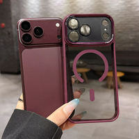 Étui de téléphone magnétique transparent de luxe antichoc pour iPhone 18 Pro 17 Air 16 15 14 13 11 Pro Max Plus