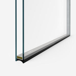 Porte coulissante double vitrage en verre trempé EBON, design moderne, série <span class=keywords><strong>Guili</strong></span> 50, 2 ou 3 rails, insonorisée, salon, cuisine - Product Image 5