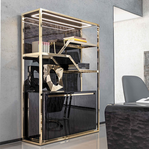 Mueble multifunción de metal y acero inoxidable para el hogar, estantería sencilla de lujo de estilo moderno y <span class=keywords><strong>popular</strong></span> - Product Image 1