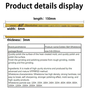 Korea סופר <span class=keywords><strong>whetstone</strong></span> משלוח מהיר מלבן 3*6*150 דיוק שוחקים בלוק מחיר נמוך עם תמיכה oem - Product Image 4