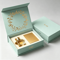 Boîte d'emballage en carton magnétique pour parfum avec logo personnalisé, 50 ml, 100 ml, boîte cadeau de luxe haut de gamme pour flacon de parfum, fermeture magnétique