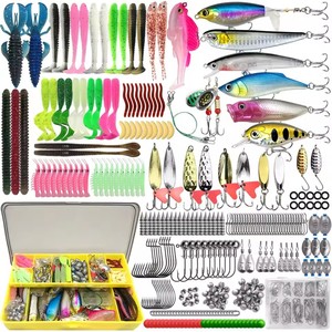 Kit de leurres de pêche 83/133/193/239/409 pièces <span class=keywords><strong>pour</strong></span> <span class=keywords><strong>truite</strong></span>, brochet, bar, ensemble de leurres multiples, boîte à pêche, équipement professionnel - Product Image 1