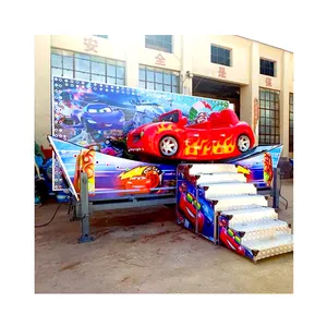 Cheap fairground rides Square children's play equipment flying car mini Speed flying car for sale