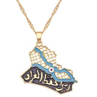 Collier de drapeau souvenir Érythrée Afghanistan Haïtien Israël design personnalisé en gros