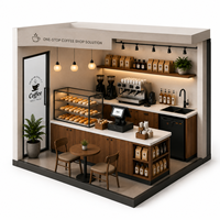 Mobiliario Modular Resistente, Impermeable y Ecológico con Recubrimiento en Polvo para Diseño Interior de Cafeterías y Tiendas Minoristas