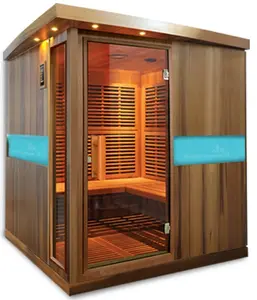 Neue Stil Im Freien Holz 4 Personen Fernen Infrarot Sauna