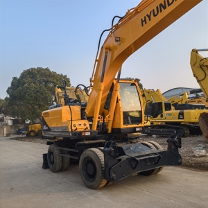 Excavadora de Ruedas Usada Hyundai 210W-9T 210W de 21 Toneladas Fabricada en Corea, Excavadora de Ruedas Usada Hyundai 210 210W 210W-9 210-9 210-9T - Product Image 4