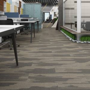 Экологичная ковровая плитка из ПВХ, ковровая плитка, напольный блок, нейлоновая Стекловолоконная акустическая офисная ковровая плитка - Product Image 1