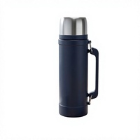 Thermos en acier inoxydable 1000 ml, tasse isotherme CPC pour boissons chaudes et froides avec infuseur à thé pour le bureau et les voyages