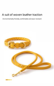JXANRY <span class=keywords><strong>Collar</strong></span> de Cuero Tejido para Perros Pequeños y Medianos, <span class=keywords><strong>Collar</strong></span> de Cuerda de Plomo para Mascotas, Venta Al por Mayor - Product Image 4