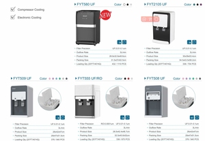 Distributeur d'eau électrique en plastique sur pied/à poser, froid et chaud, UF/RO, personnalisable pour usage hôtelier, directement du fabricant chinois - Product Image 2