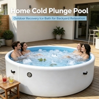 Aufblasbare PVC-Kaltwasserwanne Wasserdichtes Auslaufsicheres Eisbad für Kinder und Erwachsene Outdoor Garten OEM Anpassbar Tragbar