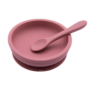Sécurité alimentaire Bébé Bambin Plaque D'alimentation Ensemble Enfants Bol En Silicone Cuillère - Product Image 1