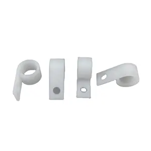 Wire Management Cable Clip Wire Clamp Nylon6.6 P-Type Screw Installation Mounting Clips