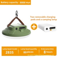Nouvelle lampe de camping DL-388 LED, éclairage d'urgence extérieur, commande par bouton, batterie externe détachable pour stands, marchés nocturnes, usage domestique portable