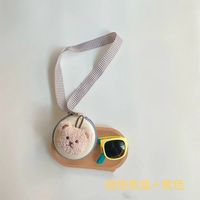 Lunettes de soleil pliables UV400 pour enfants avec étui de cou, unisexes, pour tout-petits