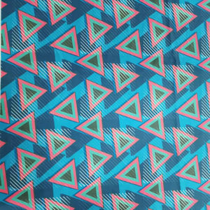 Le motif de fleurs en triangle géométrique à la mode ne se démode jamais de l'impression numérique personnalisée sur divers tissus - Product Image 2