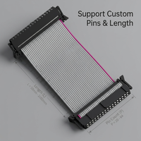 Câble plat IDC pour connexion de terminaux, câble pour affichage LED 2651, câble plat gris pour traitement, câble plat pour carte mère 1.27, 2.54