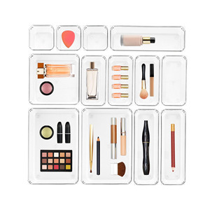 Organisateurs de <span class=keywords><strong>tiroir</strong></span> multi-tailles avec coussin en silicone <span class=keywords><strong>antidérapant</strong></span> Plateaux d'organisation de <span class=keywords><strong>tiroir</strong></span> de bureau pour gadgets de <span class=keywords><strong>cuisine</strong></span> ustensiles et bureau - Product Image 2