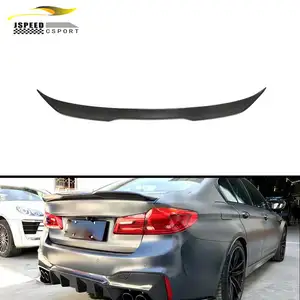 Carbon Fiber Car Rear Trunk Spoiler WingためBMW 5 Series G30 530i 540i F90 M5 Sedan 4-Door 2017-2019