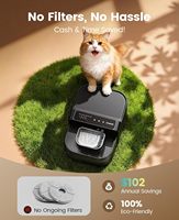 Fontaine à eau sans filtre pour chat Oneisall, distributeur d'eau automatique intelligent pour chat, fontaine pour animaux de compagnie avec eau propre et eau sale séparées