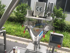 Machine de remplissage de poudre à vis sans fin semi-automatique CX-LA2 contrôlée par PLC, haute précision, pour bouteilles, pots et tubes de qualité alimentaire - Product Image 3