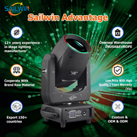 15R Lyre 300W Proyector de haz LED de cabeza móvil 13 colores 14 patrones Gobos Apertura Prisma King Sharpy DJ Party DMX512 Modo de control