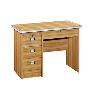 Gaogle משרד שולחן עבודה ריהוט קלאסי משרדי ייצור שולחן עץ פשוט עם ארבע מגירות לימוד לוגו מותאם אישית