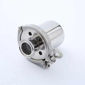 جهاز تنفس صحي من الفولاذ المقاوم للصدأ SS304 1 بوصة مع جهاز تنفس Rebreather لعنصر PTFE مع طرف triclaura - Product Image 6