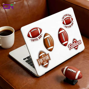 Autocollants en vinyle imperméables à thème sportif perforés et faciles à déchirer, autocollants promotionnels en PVC, autocollants périphériques pour grands événements - Product Image 4