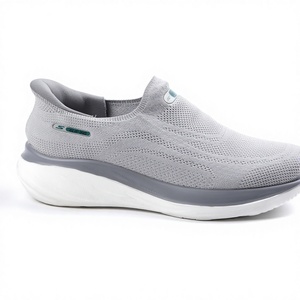 Zapatillas Deportivas de Estilo Casual para Hombre, con Punta Redonda Ancha, Personalizadas en Blanco y Negro, Tejidas, Transpirables, Sin Cordones, para Caminar y Correr - Product Image 2