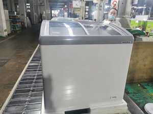 आइसक्रीम मांस बेकरी उत्पादों के लिए घुमावदार ग्लास डबल-तापमान एयर कूलिंग फ्रीजर फ्रीजर - Product Image 5