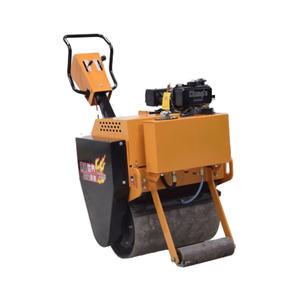 Kleine einrädrige Handheld-Straßen reparatur maschine Dual Drive Dual Vibration Gebrauchte Kernmotor lager komponenten Vibrations walze