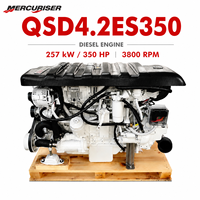 Motor Diésel Marino Mercuriser QSD4.2ES350 de 350 HP y 257 kW, 6 Cilindros, 4.2 L, Entrobordo, para Yates, Embarcaciones de Pesca Deportiva
