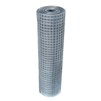 Rouleau de grillage soudé en acier galvanisé à maille plate de 1/4 po pour clôture agricole et animale